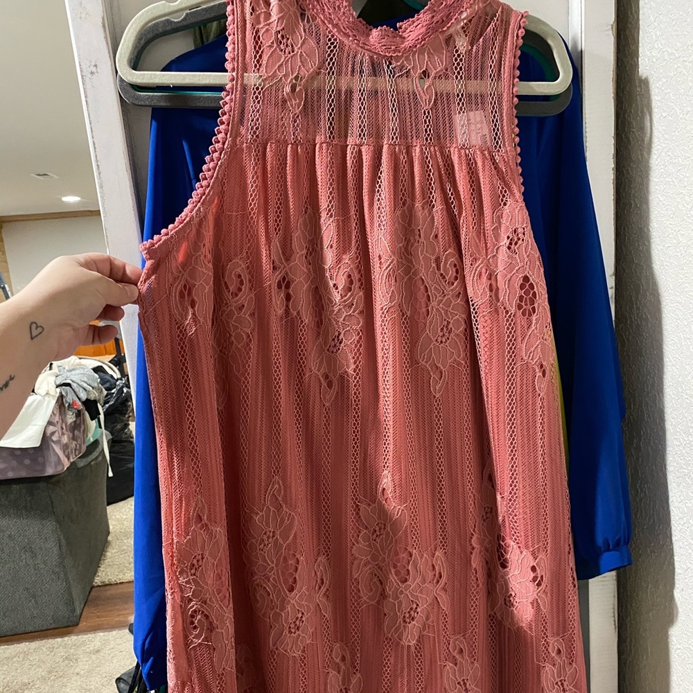 Pink Lace Dress